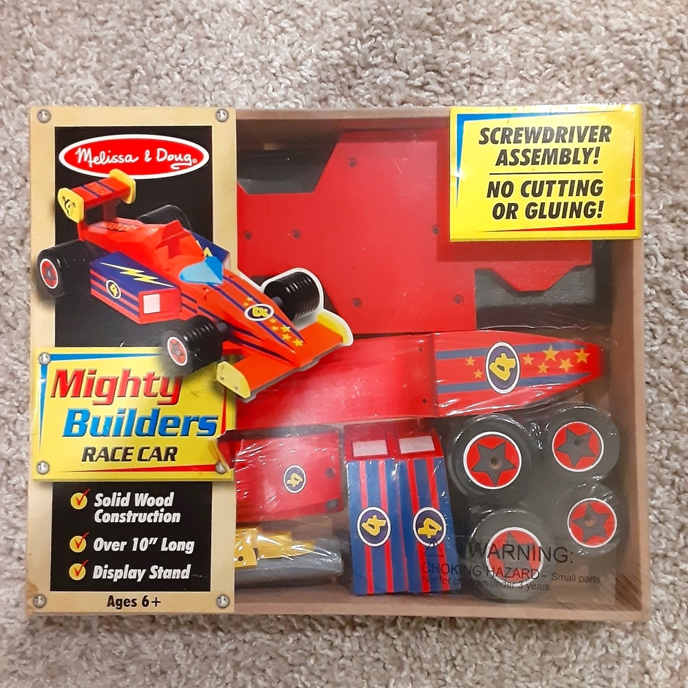 Melissa & Doug Mighty Builders Race Car